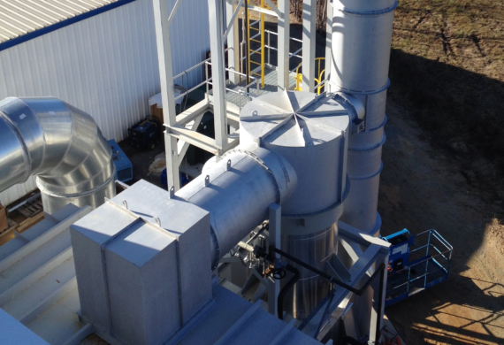 RTO with Waste Gas Thermal Oil System