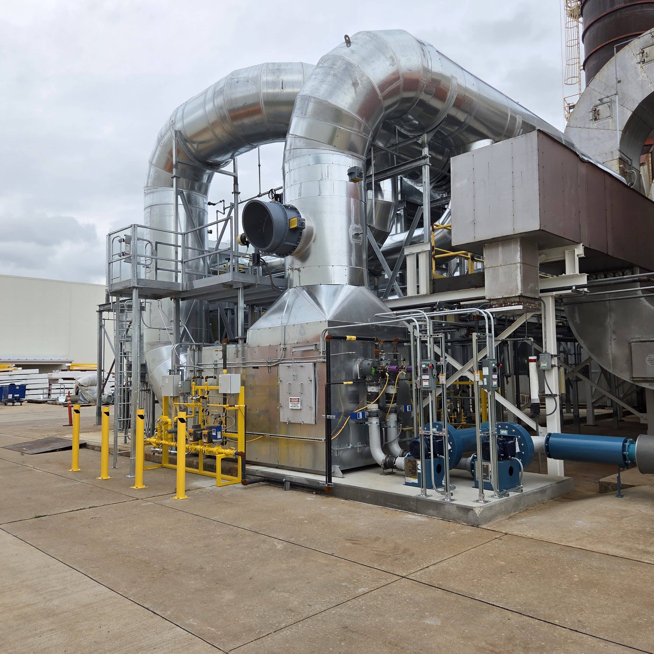 VOC concentrator system with regenerative thermal oxidizer built by TANN Corporation