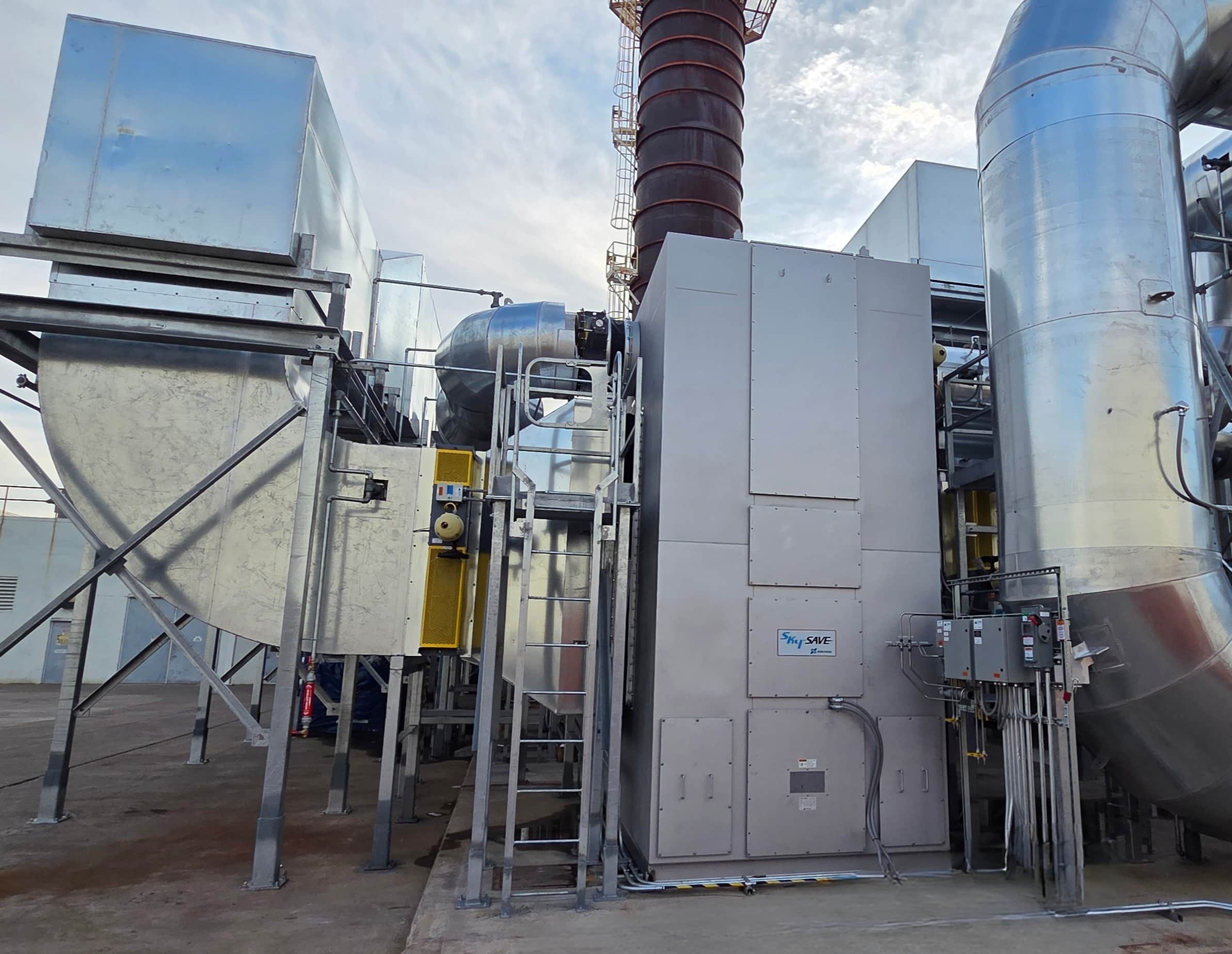 Completed VOC concentrator system installation
