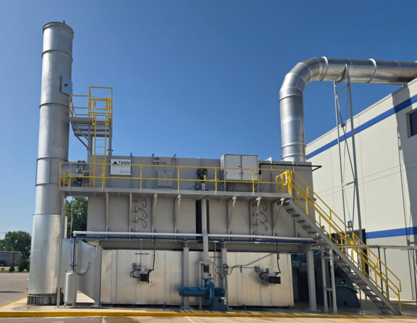 Catalytic oxidizer with electric heat