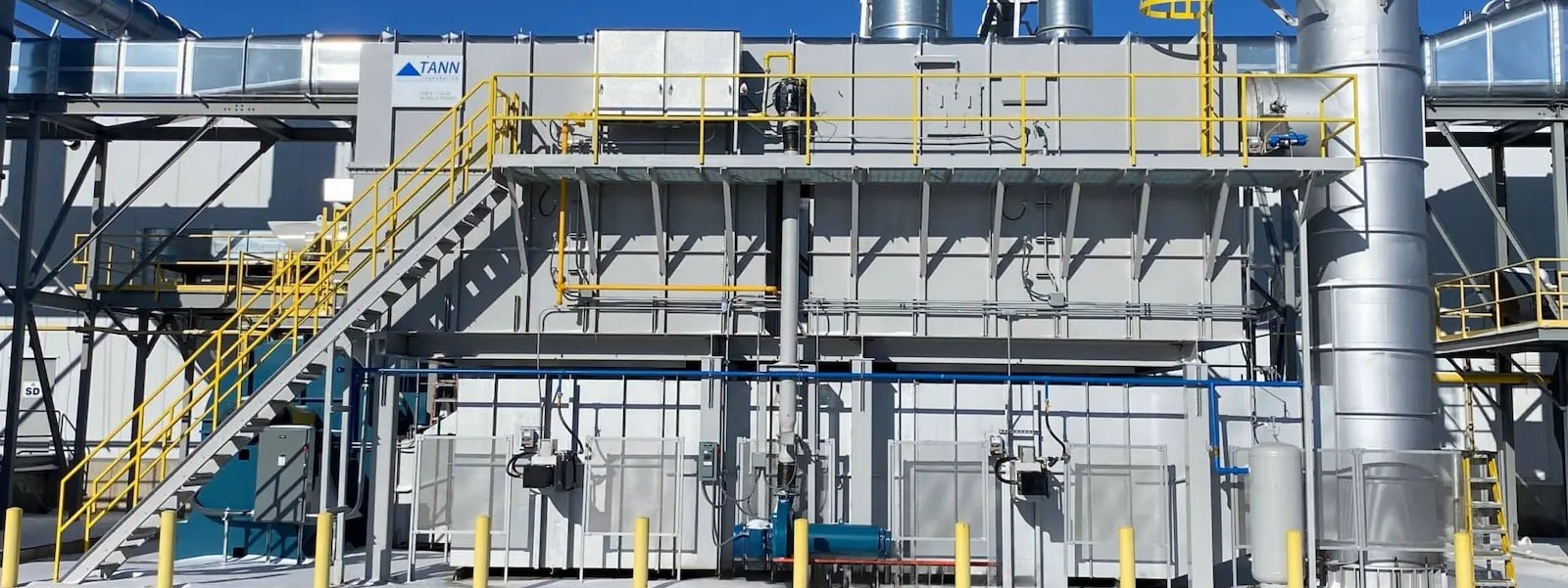 Regenerative thermal oxidizer for adhesive coating built by TANN Corporation