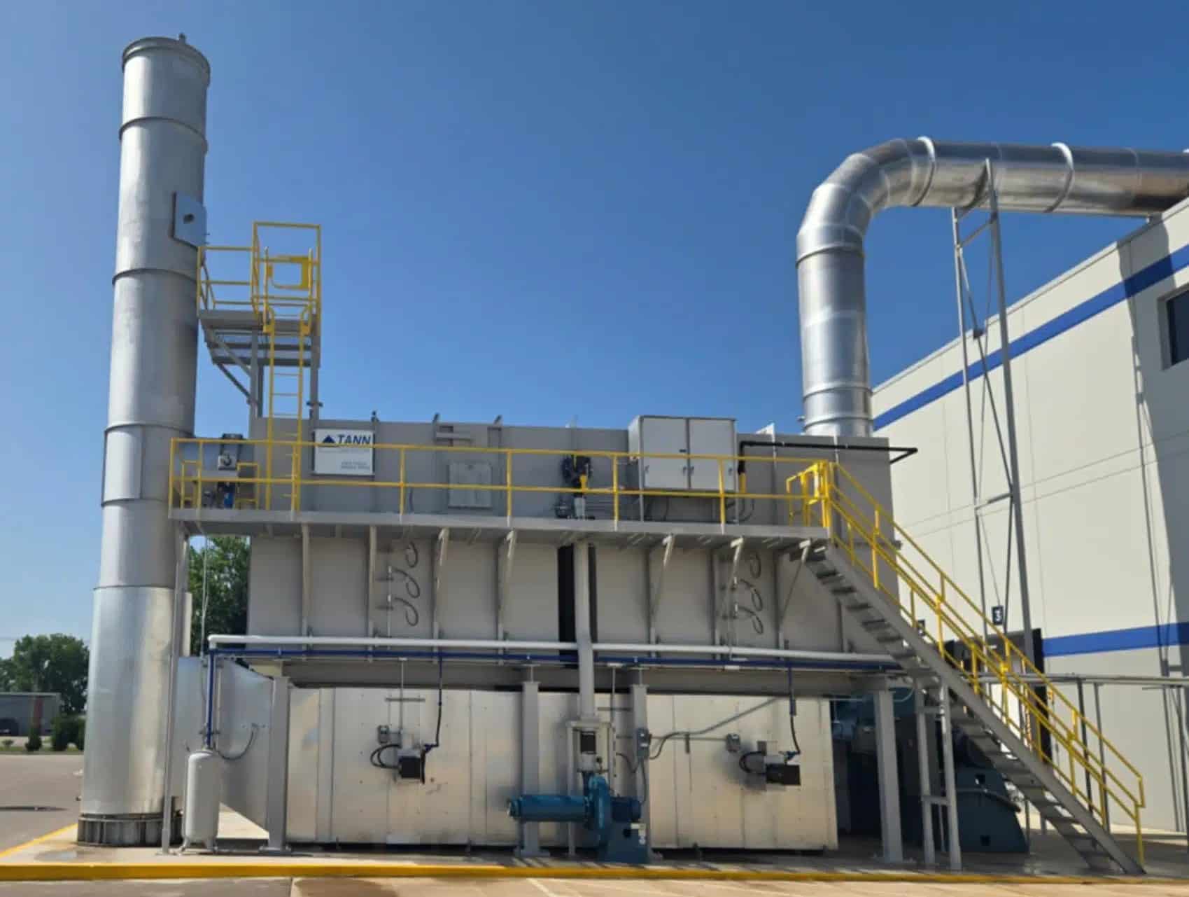 Catalytic oxidizer with electric heat